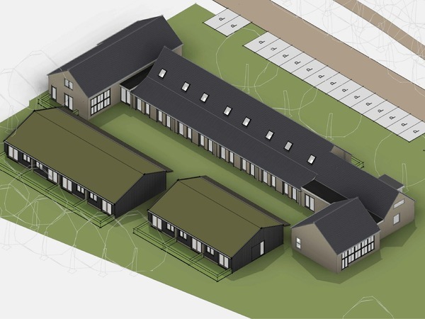 Schetsontwerp Don Bosco school 3D